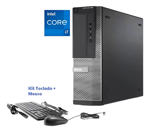Cpu Dell + 2 Monitores Core I7 16gb Ram Ssd 1tb Win11 Wifi