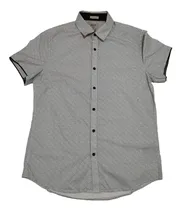 Comprar Kenneth Cole, Chica. Camisa Blanca Rombos Negros Manga Corta