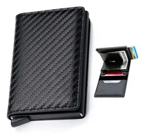Comprar Billetera Tarjetero De Aluminio Cuero Unisex Anti Clonación