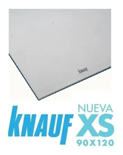 Imagen 3 de 4 de Placa Yeso Std Knauf Xs 12,5mm 1,20m X 0,90m Bk Lp