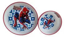 Comprar Set De Plato Playo Y Hondo Personajes Infantiles Orig Wabro Color Rojo Spiderman Personaje Spiderman