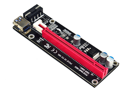 Adaptador De Tarjeta Elevadora Usb3.0 Pci E 1x A 16x Sata