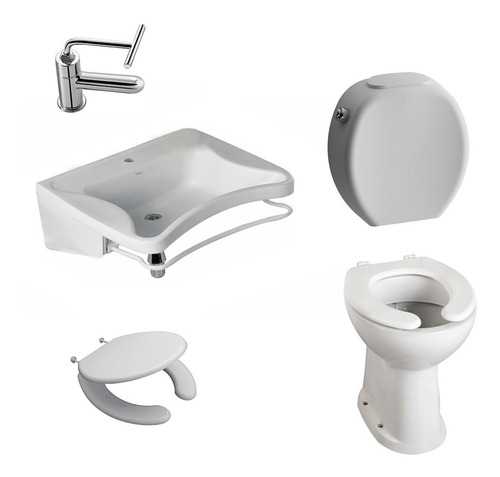 Combo Baño Discapacitados Ferrum Completo Pressmatic Cs6822