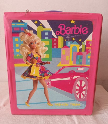 Vintage 1989 Mattel Barbie Estuche De Transporte Guardarropa