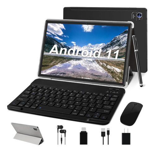 Tablet Android 11 De 10.1 , Tableta 2 En 1, 4 Gb De Ram, 64 