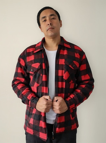 Camisa Leñadora Hombre Con Chiporro Talla Normal Invierno