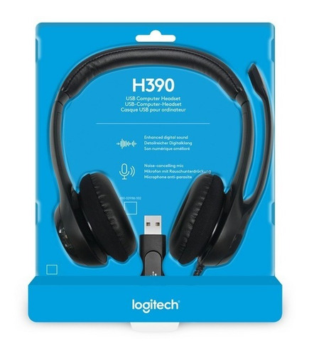 Logitech H390, Auriculares Usb Con Micrófono