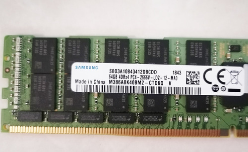 Memoria Ram Ddr4 64gb 2666mhz Ecc Servidor Dell Hp Cisco Ibm (Usado)