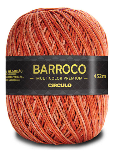 Barbante Barroco Multicolor Premium 4/6 Circulo 400g Cor 9881 - Cobre