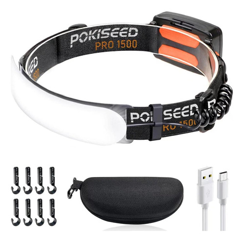 Linterna Frontal Led Recargable 1500 Lúmenes Ipx6
