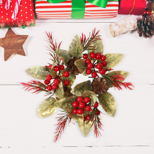 Pilar Vela Anel Decoração De Natal Artificial De Frutas