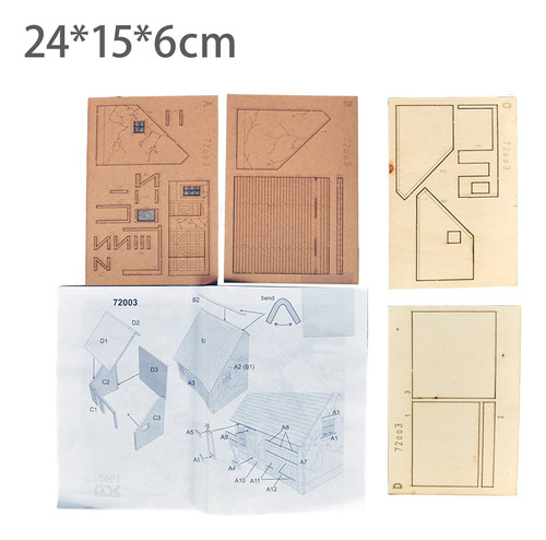 Juego De Construcción De De Madera A Escala 1:72 Para