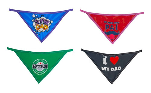Set de 10 pañuelos para el Día del Padre Pet Shop para perros y gatos P