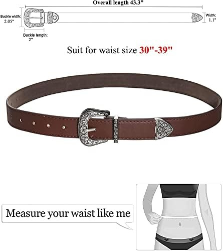 Inogih Western-leather-belts-mujeres Cinturones De Cintura