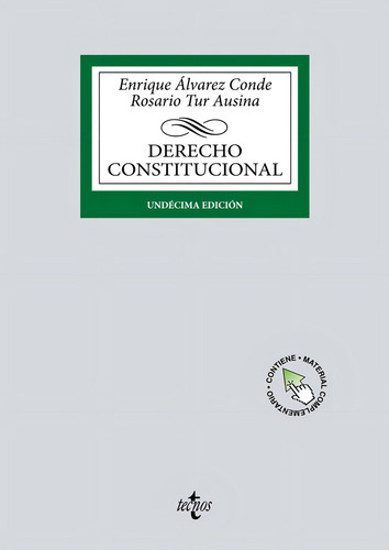 Derecho Constitucional, De Alvarez Conde,enrique Y Tur Ausina,rosar., Vol. 1. Editorial Tecnos, Tapa Blanda, Undécima Edición En Español