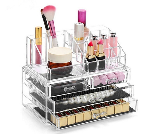 Imagen 3 de 7 de Organizador Cosméticos Maquillaje Joyero De Acrilico 6704