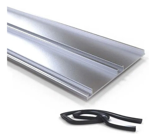 Zocalo Aluminio Con Burlete X 1 Mt 100 Mm Grupo Euro Cocina