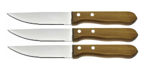 Set De De 3 Unidades Cuchillo De Mesa Tradicional