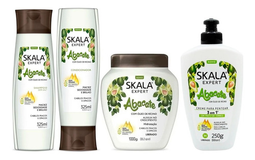 Skala Kit Abacate Palta Completo Bomba De Vegano Crecimiento