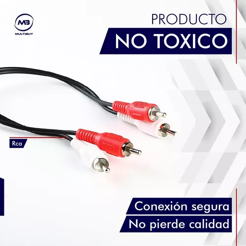 Cable Rca Rca Audio Stereo Macho Macho 1.5 Metros 2x2 Fichas