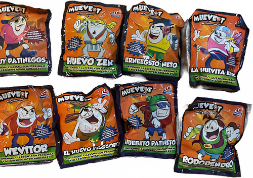 Llaveros Huevo Cartoon Vuala Gamesa 7 Pza Y 2 Ecolokitos (Usado)
