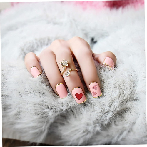 8 Hojas Pegatinas De Uñas De Corazón Calcomanías