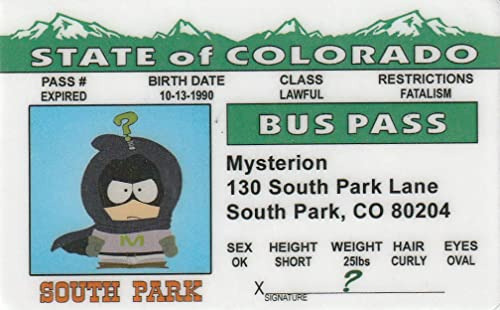 Signs 4 Fun Nuidmy South Park - Licencia De Conducir Con Tar