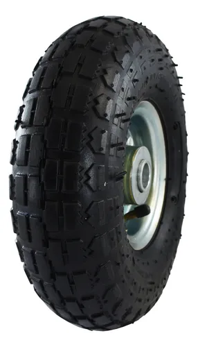 Roda Aro 3.50-4 C/ Câmara E Pneu Para Carrinho De Carga