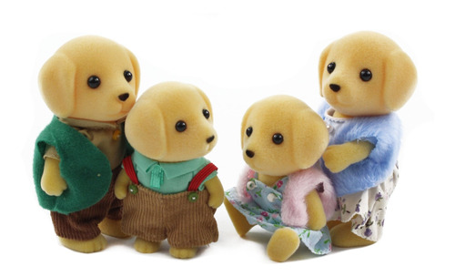 Mini Peluches Diseño Familia De Labradores Amarillos