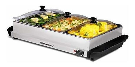 Calentador De Comida Para Buffet Triple Elite Platinum