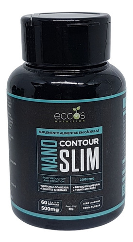 Nano Contour Slim 500mg Suplemento Alimentar 60caps Eccos | Parcelamento  sem juros