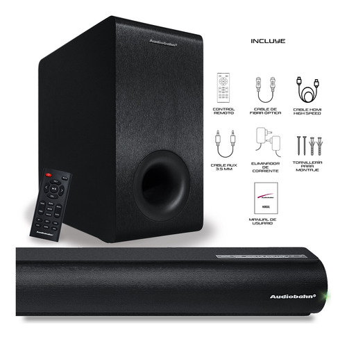 Barra De Sonido Con Subwoofer Bluetooth Audiobahn