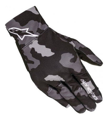 Luva Alpinestars Masculina Reef Preta Cinza Camuflada Cor Preto Tamanho L/g