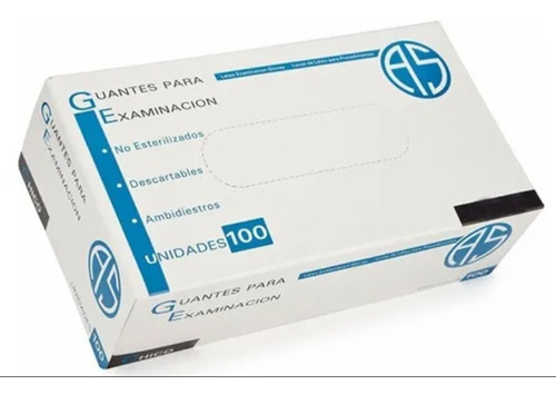 Imagen 1 de 1 de Guantes Latex Descartables Examinacion As X 100 Talle XS