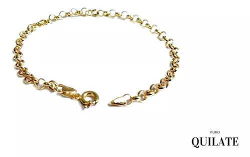 Pulseira de Ouro 18k Feminina Elo Portugês 19cm 4mm Largura - Site