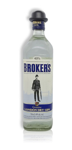 Gin Broker's London Dry Destilado In England 750ml Premium