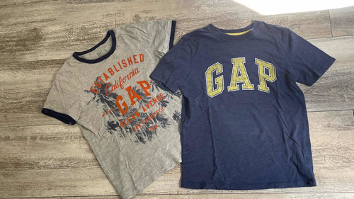 2 Remeras Gap Kids Talle L (10/11 Años) Original Usa