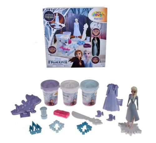 Set De Masas Con Figura Elsa Y Accesorios Frozen