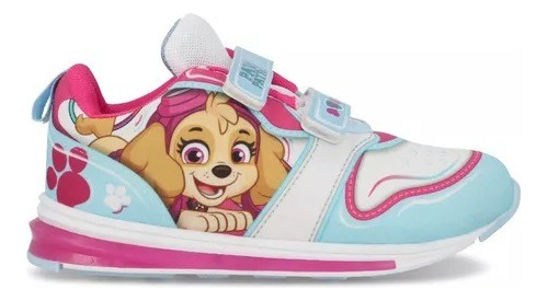 Tenis Paw Patrol Niña Color Azul/blanco Luces Led 803-33