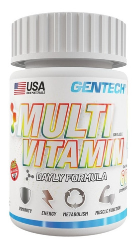 Multivitamin X 60 Tabs. Vitaminas Y Minerales Gentech