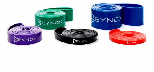 Set De 5 Bandas Elasticas De Resistencia Bynox