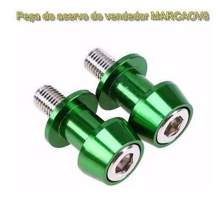 Slider Verde P Rosca 10 Mm Kawasaki Ninja 250, 300 Er6n E Zx