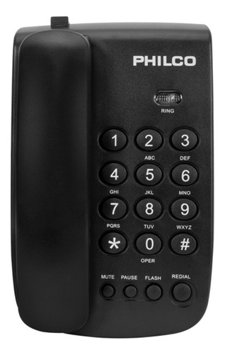 Telefono Sobremesa Philco 150bk Negro - Revogames