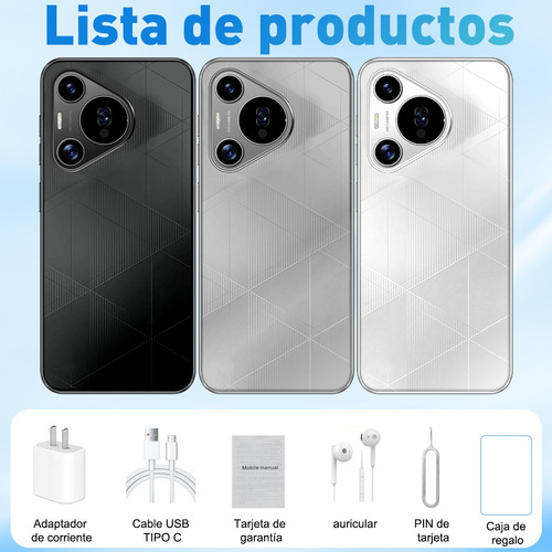 Teléfono 10gb + 128gb Android 14.0 Dual Sim Octa-core Batería 6500mah 6.56 Pulgadas 21mp Camara Smartphone Celular