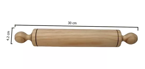 RODILLO AMASAR MADERA 32CM - MAXMUNDY