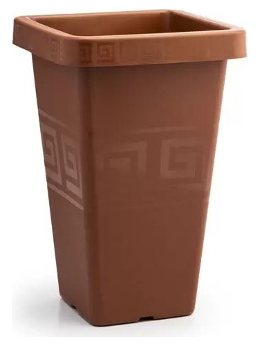 Vaso Grego Quadrado 19,5 Litros - Terra Cota Plasmont Cor Terracota