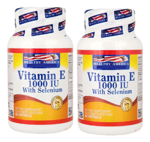 2 Vitamina E 1000iu Selenio 50u - Unidad a $1110