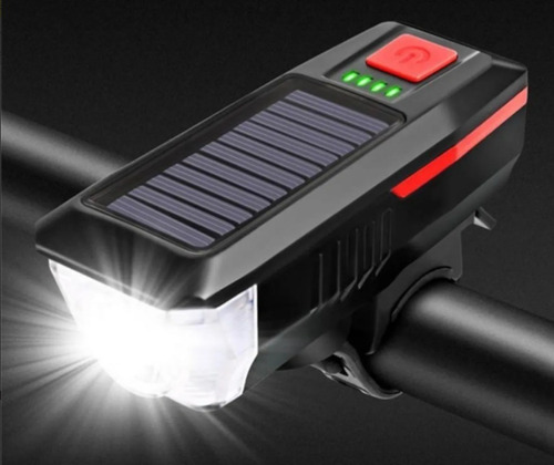 Lanterna De Bike Sinalizador Solar Bicicleta Led