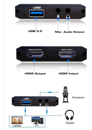 Video Capturadora Hdmi 4k Usb 3.0 1080 Streaming Xbox
