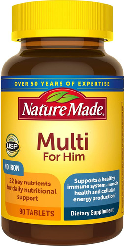 Tabletas De Multivitaminas Nature - Unidad a $1154